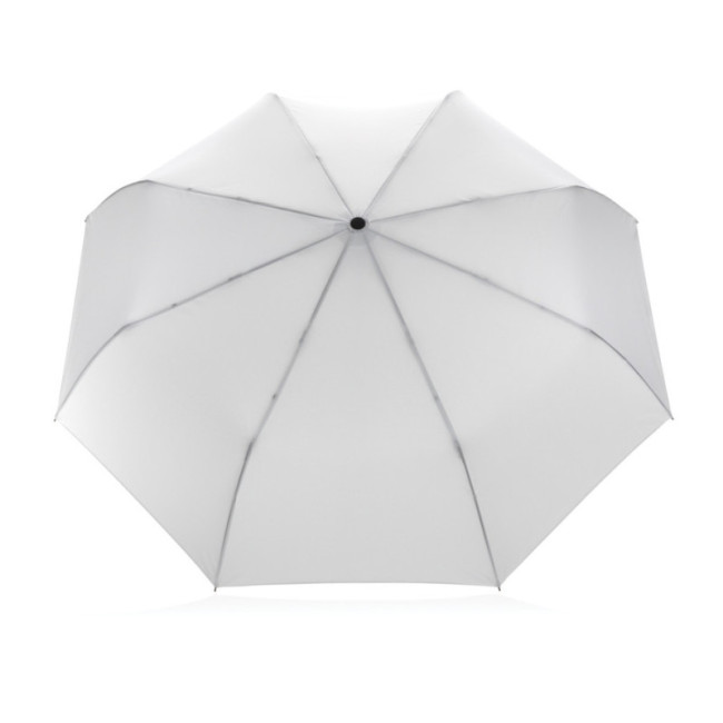 Parapluie automatique publicitaire rPET et bambou AWARE™ Impact 21" 