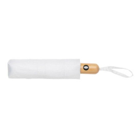 Parapluie automatique publicitaire rPET et bambou AWARE™ Impact 21" 