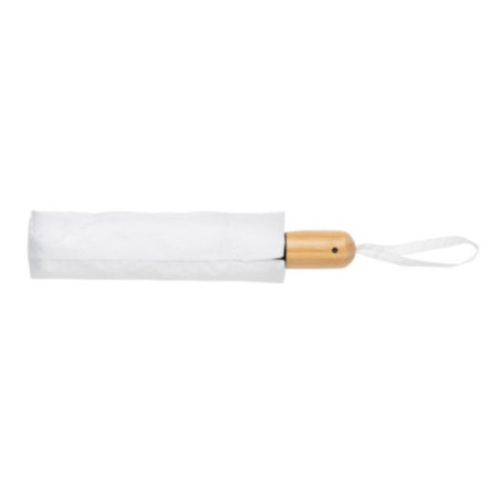 Parapluie automatique publicitaire rPET et bambou AWARE™ Impact 21" 