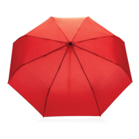 Parapluie automatique publicitaire rPET et bambou AWARE™ Impact 21" 