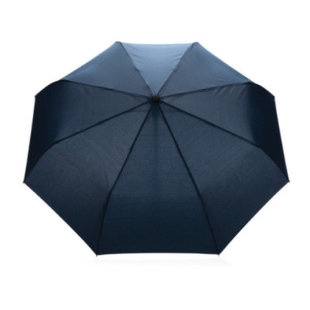 Parapluie automatique publicitaire rPET et bambou AWARE™ Impact 21" 