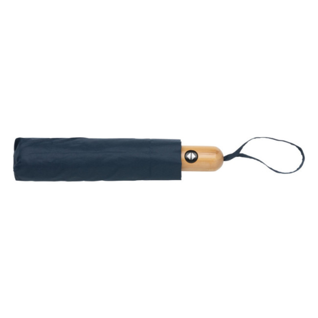 Parapluie automatique publicitaire rPET et bambou AWARE™ Impact 21" 