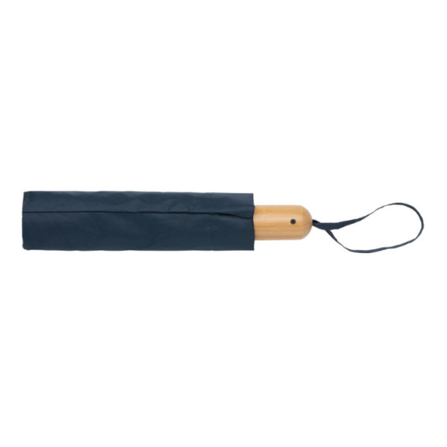 Parapluie automatique publicitaire rPET et bambou AWARE™ Impact 21" 