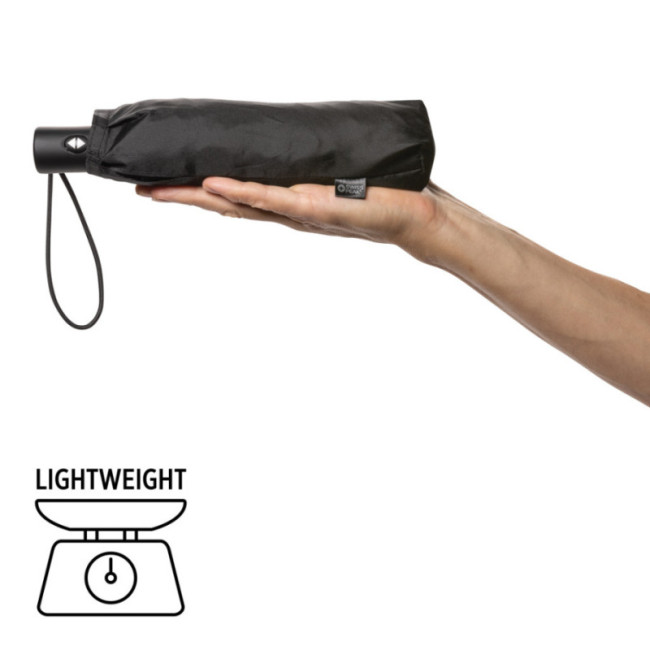 Parapluie personnalisé Swiss Peak 20.5" ultra léger et auto rPET Aware™ 