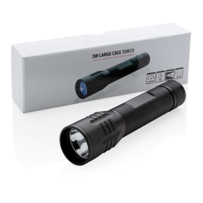 Lampe torche personnalisée CREE 3W Large 