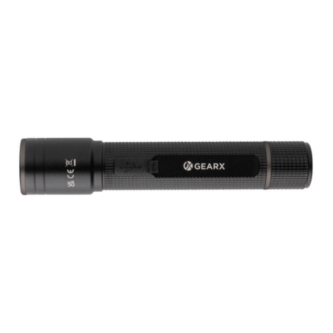 Lampe torche publicitaire rechargeable Gear X 3W 