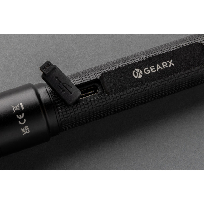 Lampe torche publicitaire rechargeable Gear X 3W 