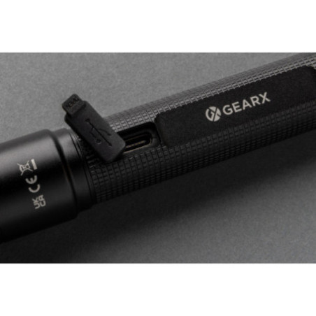 Lampe torche publicitaire rechargeable Gear X 3W 