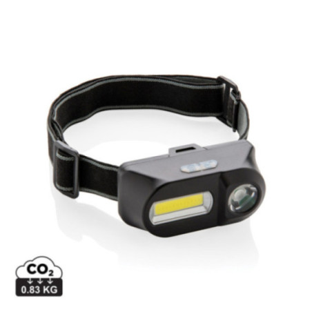 Lampe frontale personnalisée avec LED et COB 