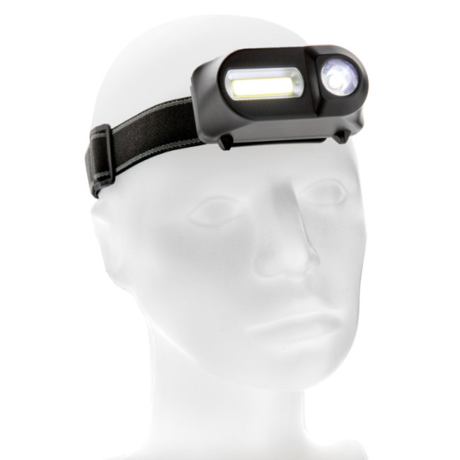 Lampe frontale personnalisée avec LED et COB 