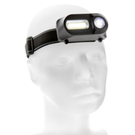Lampe frontale personnalisée avec LED et COB 