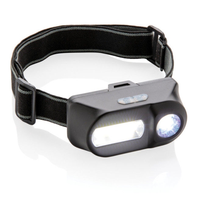 Lampe frontale personnalisée avec LED et COB 