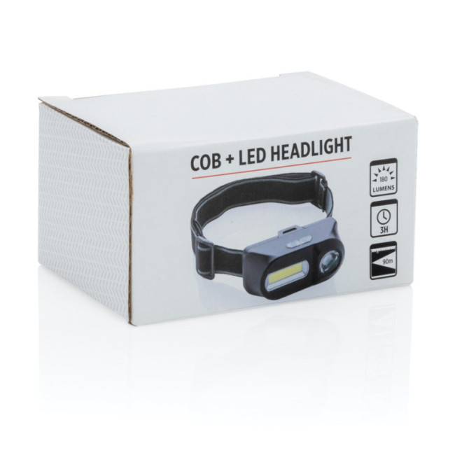Lampe frontale personnalisée avec LED et COB 