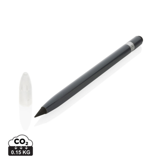 Crayon infini publicitaire en aluminium avec gomme 