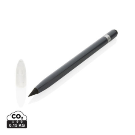 Crayon infini publicitaire en aluminium avec gomme 
