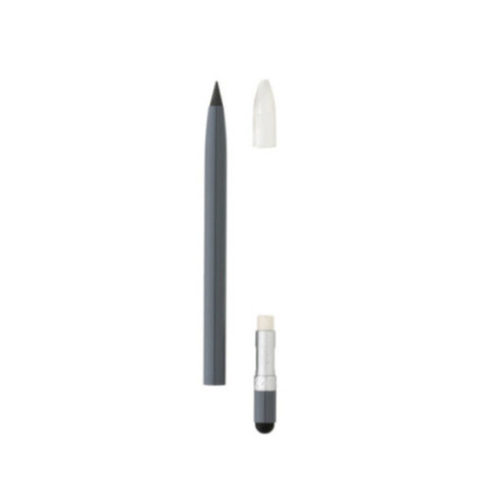 Crayon infini publicitaire en aluminium avec gomme 