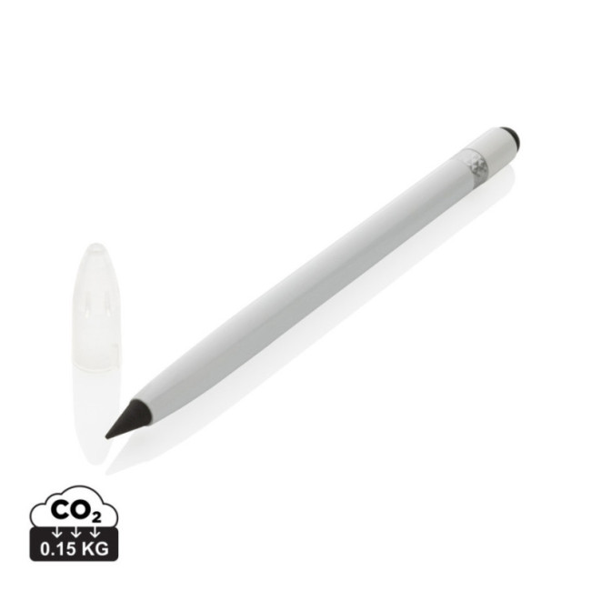 Crayon infini publicitaire en aluminium avec gomme 