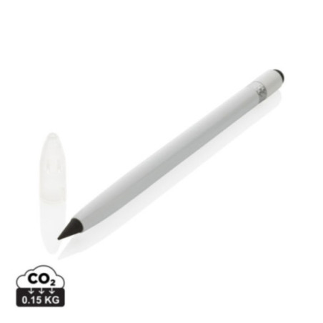 Crayon infini publicitaire en aluminium avec gomme 