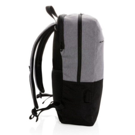 Sac à dos ordinateur personnalisable avec USB et anti RFID 15,6" 