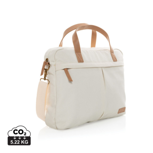 Sacoche ordinateur personnalisée en toile 16oz AWARE™ Impact 