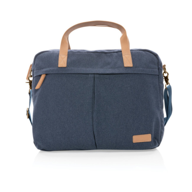 Sacoche ordinateur personnalisée en toile 16oz AWARE™ Impact 