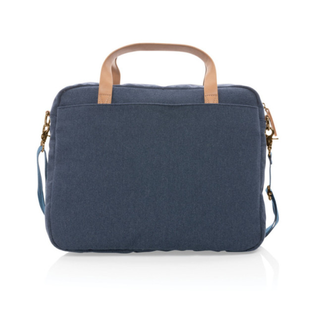 Sacoche ordinateur personnalisée en toile 16oz AWARE™ Impact 