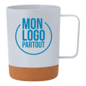 Mug avec base liège publicitaire Jurgen 400 ml 
