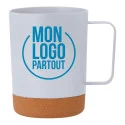 Mug avec base liège publicitaire Jurgen 400 ml 