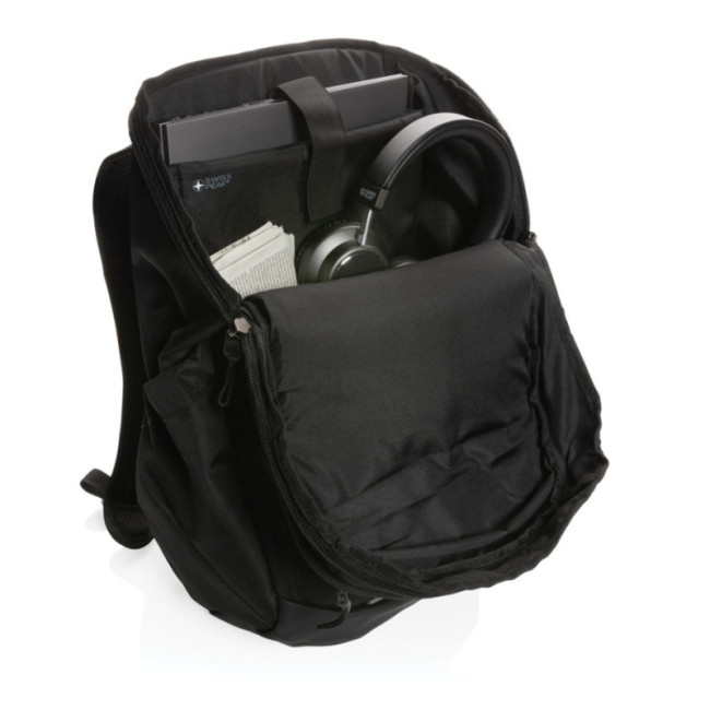 Sac à dos personnalisé 15,6" en rPET AWARE™ Swiss Peak 