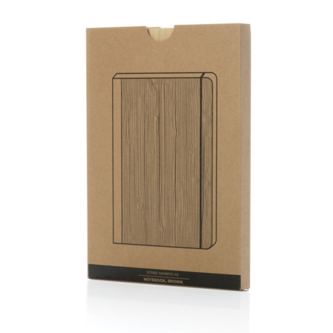 Carnet A5 personnalisé en bambou Scribe 