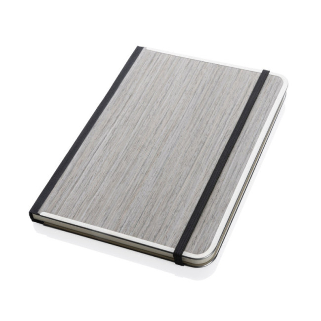 Carnet A5 personnalisé couverture imprimé bois Treeline 