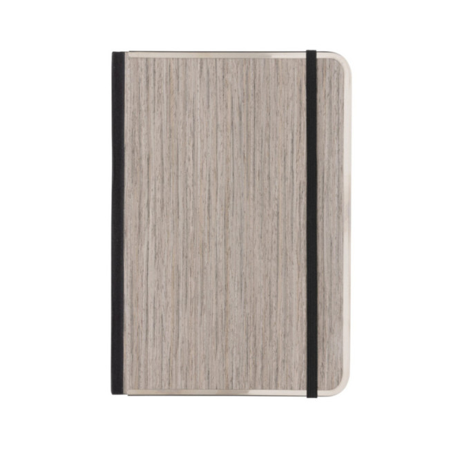 Carnet A5 personnalisé couverture imprimé bois Treeline 