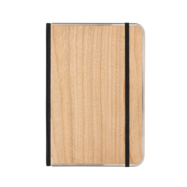 Carnet A5 personnalisé couverture imprimé bois Treeline 