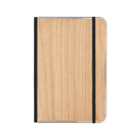 Carnet A5 personnalisé couverture imprimé bois Treeline 
