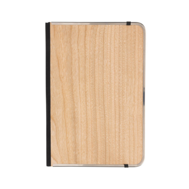 Carnet A5 personnalisé couverture imprimé bois Treeline 