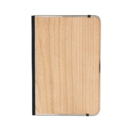 Carnet A5 personnalisé couverture imprimé bois Treeline 