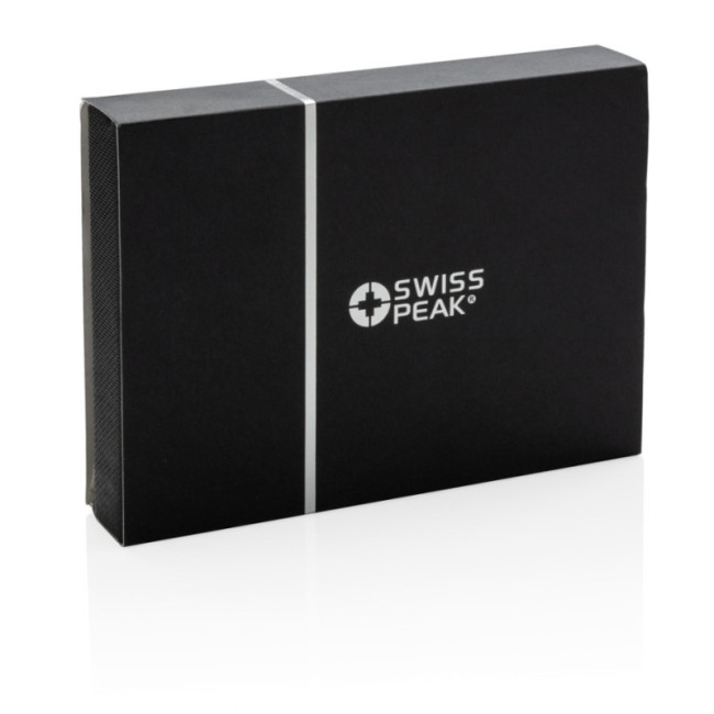 Étui passeport personnalisé anti-RFID Swiss Peak 