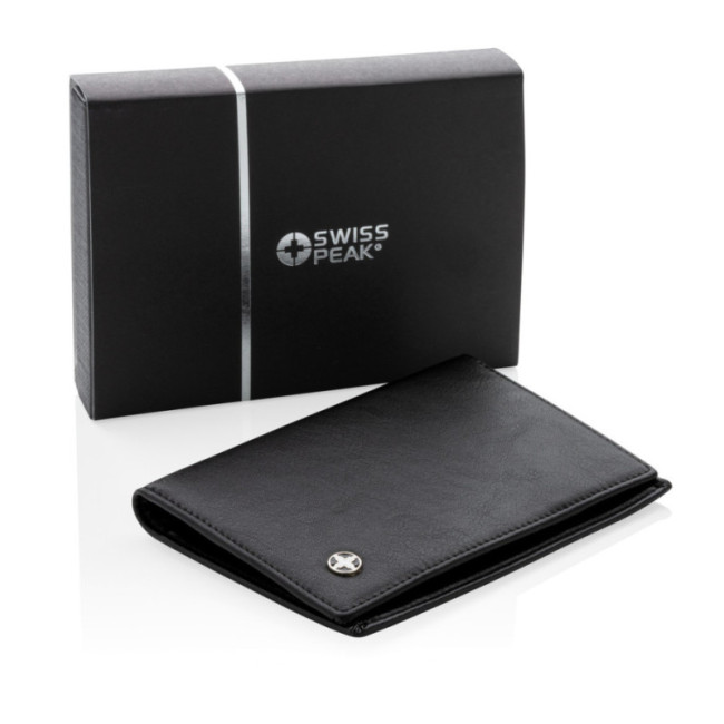 Étui passeport personnalisé anti-RFID Swiss Peak 