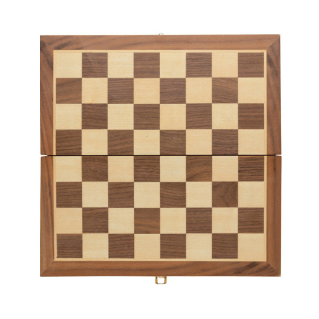 Jeu d'échecs pliable personnalisé en bois 