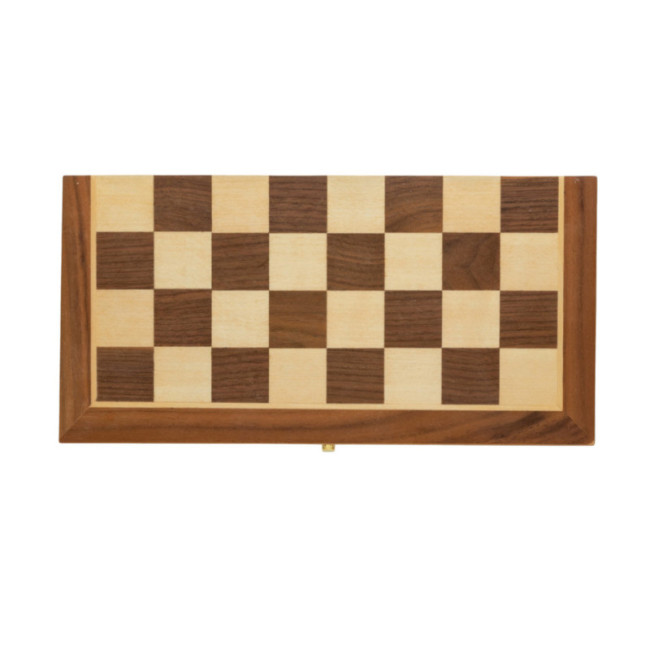Jeu d'échecs pliable personnalisé en bois 