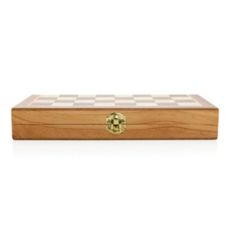 Jeu d'échecs pliable personnalisé en bois 