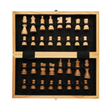 Jeu d'échecs pliable personnalisé en bois 