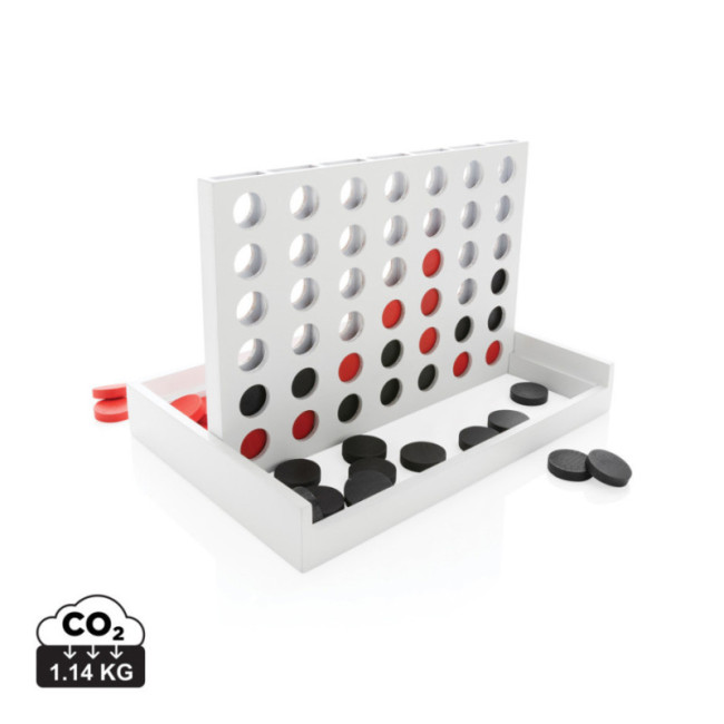 Jeu de puissance 4 personnalisable en bois 