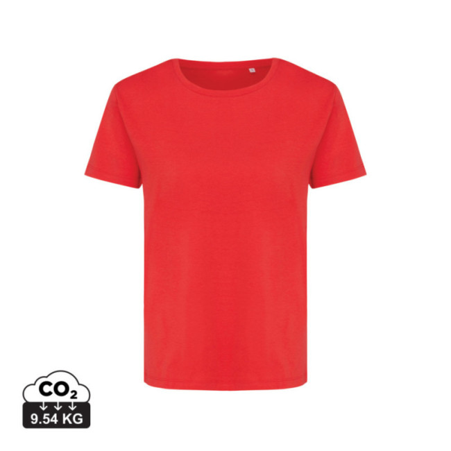 T-shirt femme personnalisé en coton recyclé Iqoniq Yala 
