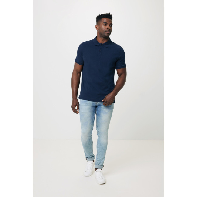 Polo publicitaire en coton piqué et recyclé Iqoniq Yosemite 