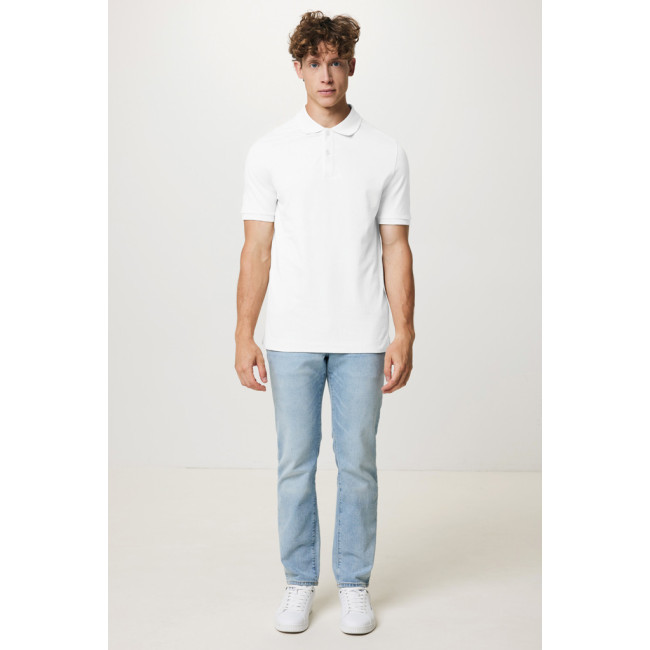 Polo publicitaire en coton piqué et recyclé Iqoniq Yosemite 