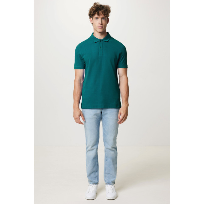 Polo publicitaire en coton piqué et recyclé Iqoniq Yosemite 