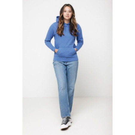 Sweat à capuche en coton recyclé non teinté Iqoniq Torres 