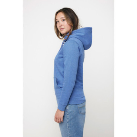 Sweat à capuche en coton recyclé non teinté Iqoniq Torres 