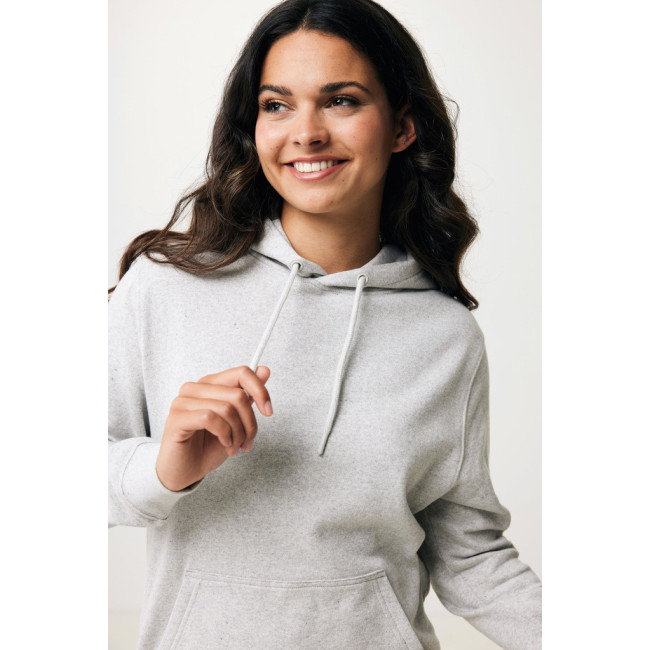 Sweat à capuche personnalisé en coton recyclé Iqoniq Rila 